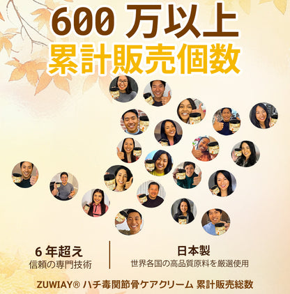 ZUWIAY® ハチ毒配合 痛み緩和・骨の治癒クリーム 🎊🎊（特に高齢者向け）