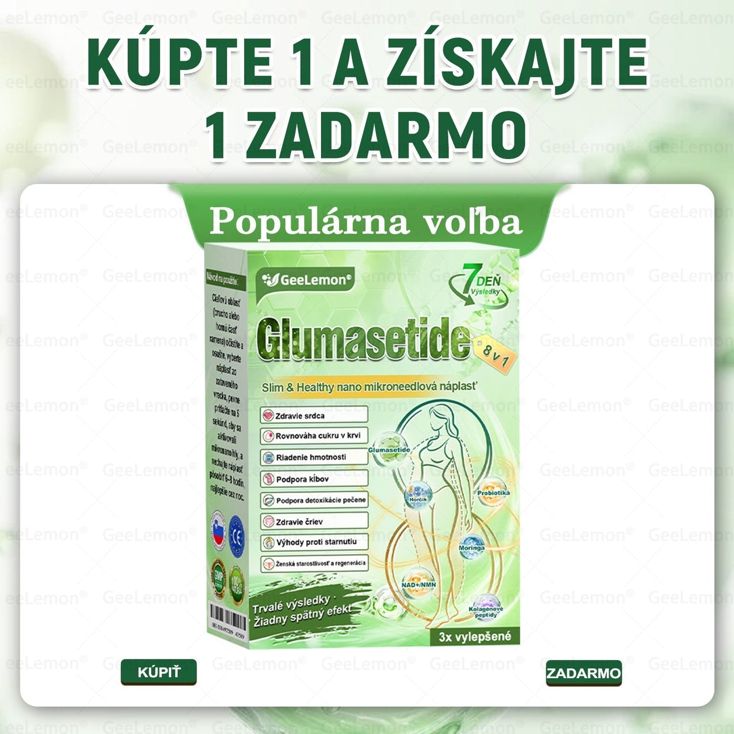 💕👩‍⚕️👩‍⚕️Odporúčané UNB · 👩‍⚕️Oficiálny obchod Dr. Max | 🎁 𝐆𝐞𝑒𝐿𝑒𝐦𝐨𝐧® Glumasetide 8 v 1 Nano mikrotŕňový náplasť – Len raz denne ✅ Viditeľné zmeny za 7 dní na obezitu, ochabnutú pokožku a zdravie